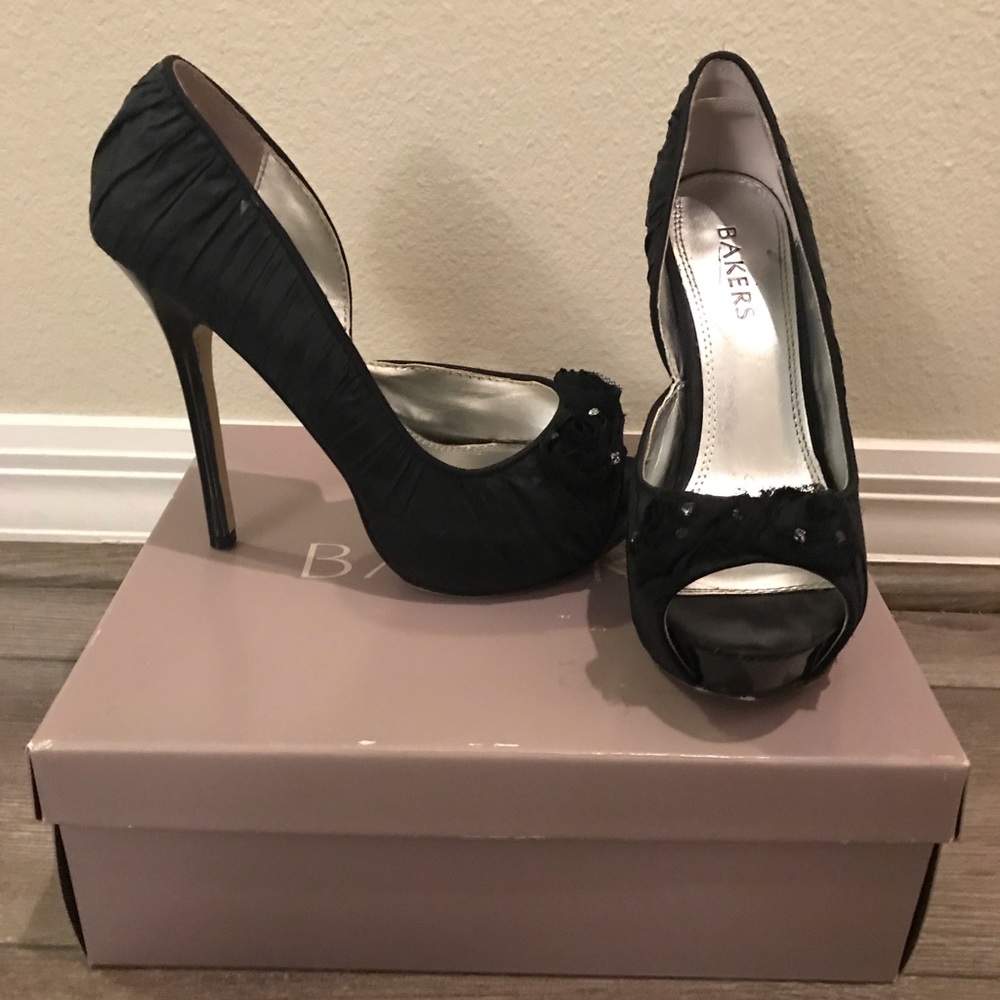 Bakers - Black High Heels - Sandee